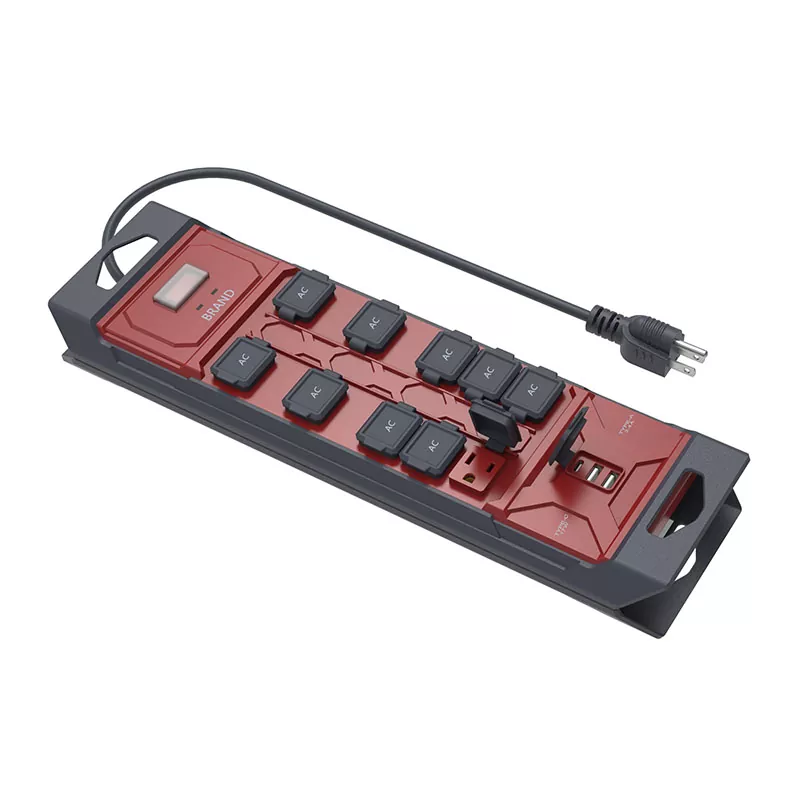 10 pistorasiaa Vedenpitävä Power Strip